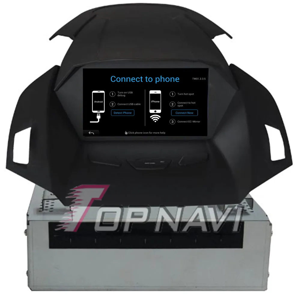 Discount Topnavi 8" Quad Core Android 6.0 Car GPS Navigation for Ford Kuga Autoradio Multimedia Audio Stereo,NO DVD 5