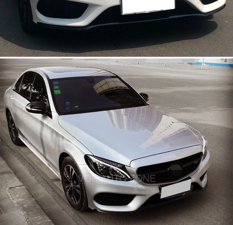 W205 все черный глянец AMG Стиль+ AMG логотип спереди гонки гриль решетка для Mercedes-Benz C-class W205 C180 C220 C250 C300 C350 C400