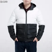 Размера плюс мужская зимняя куртка мужская куртка Большие куртки Мужская Верхняя одежда лоскутное Худи мужское зимнее пальто 7XL 8xl