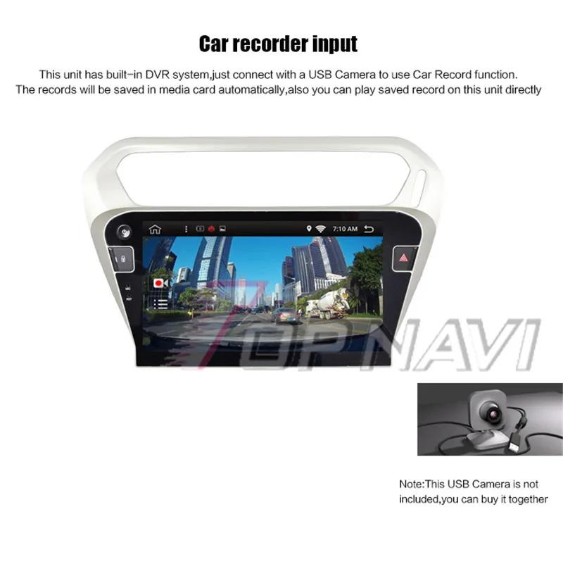dvd player car headrest For Citroen C-Elysee 2014