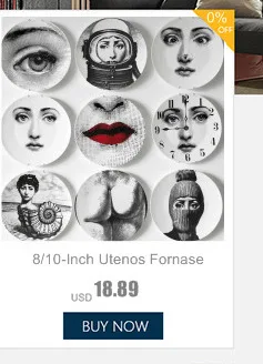 Модный стиль итальянский дизайнер Fornasetti декоративные подвесные тарелки Лина Кавальери лицо модель блюда керамика красота Ремесло Декор