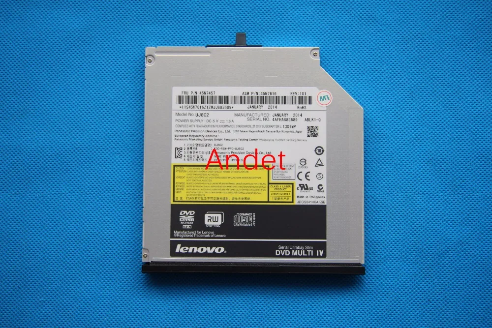 DVD горелки для Lenovo ThinkPad T400 T500 T400s T410 T410s t420s t430s T430 W500 slim CD-RW DVD- RW привод 45n7457 uj8c2 |