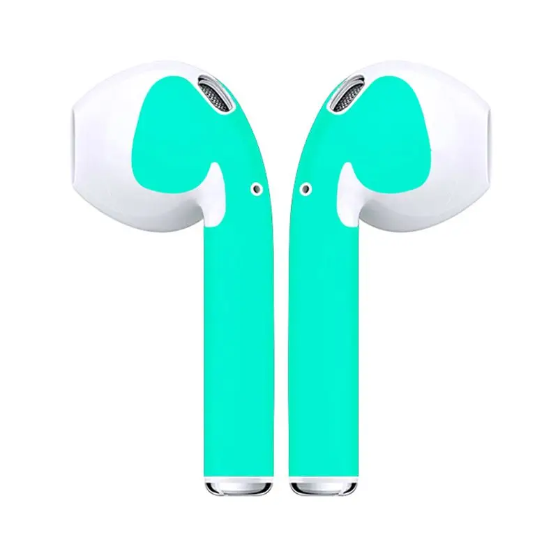 Прямая тонкая наклейка кожи для Apple Airpods Air Pods наушники стикер аксессуары для наушников - Цвет: 10