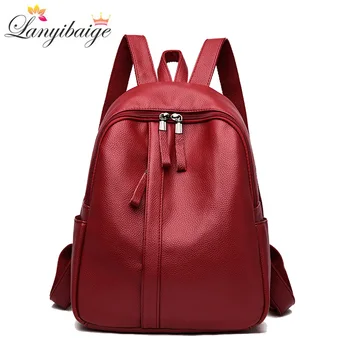 

2019 Brand women backpack fashion school bag for girls casual ladies shoulder bags for women simple travel backpack Mochilas