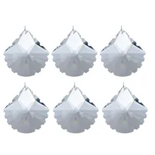 В форме ракушки стекло DIY Висячие призмы для люстры 5 шт./пакет домашний Декор фестиваль кулон украшения Аксессуары