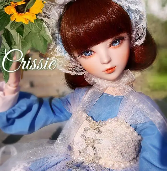 1/3 BJD кукла 56 см Женская пластиковая шарнирная Подвижная кукла включает в себя куклу, одежду и обувь - Цвет: Crissie