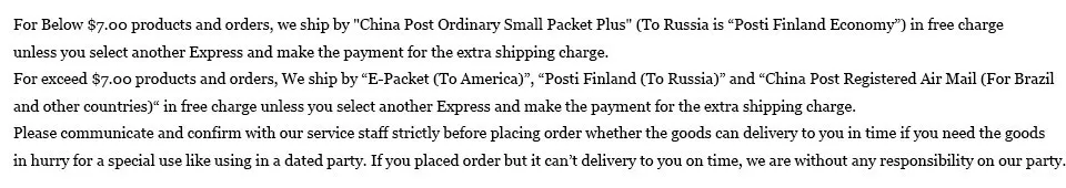 shipping reminder