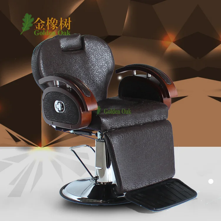 Hairdressing chair. The barber chair can be put down. Shave hair salons hairdresser haircut chair