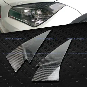 

For BMW X1 E84 10 11 12 13 14 15 Carbon Fiber Head Light Lamp Eyebrow Cover Trim