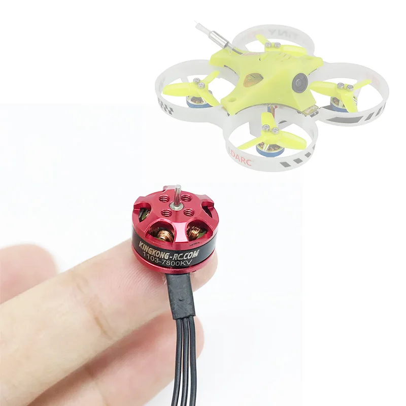 

KINGKONG 1103 7800KV 1-2S Brushless Motor for LDARC Tiny GT7 GT8 for 90GT 100 110 120 130 Mini RC Racing Drone DIY Quadcopter
