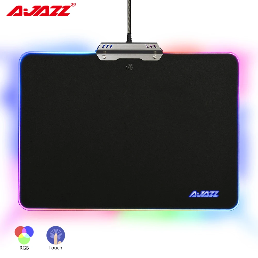 

Original Ajazz AJPADS RGB Mousepad Gaming USB Wired Backlight Foldable Anti Slip Mouse Mat