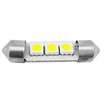 

2x White Light 12V 3 LED 5050 SMD Festoon Dome Car Light Interior Lamp Bulb