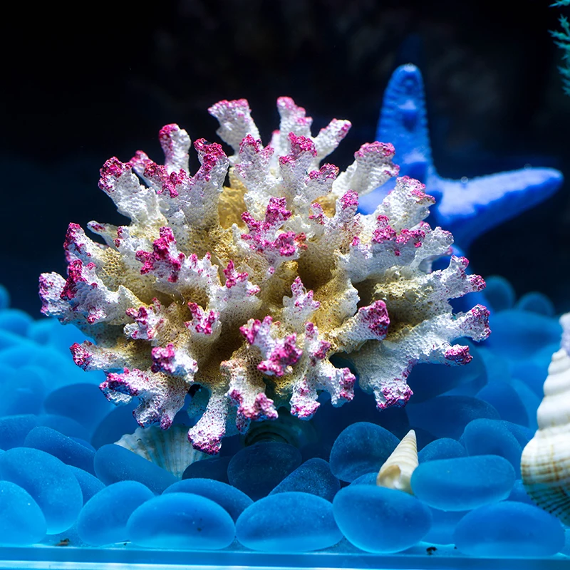 2021 New Resin Artificial Aquarium Coral Decoration Fish Tank Coral