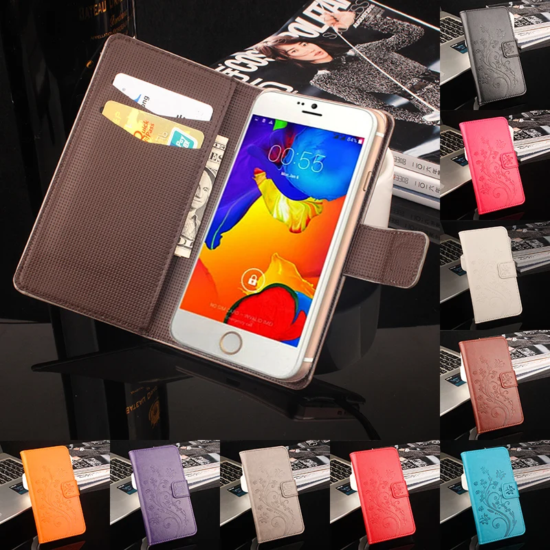 

HongBaiwei Brand Luxury Wallet Leather Case for Blackview Ultra A6 Flip Stand 3D Fashion Flower Card Bag Cover Coque
