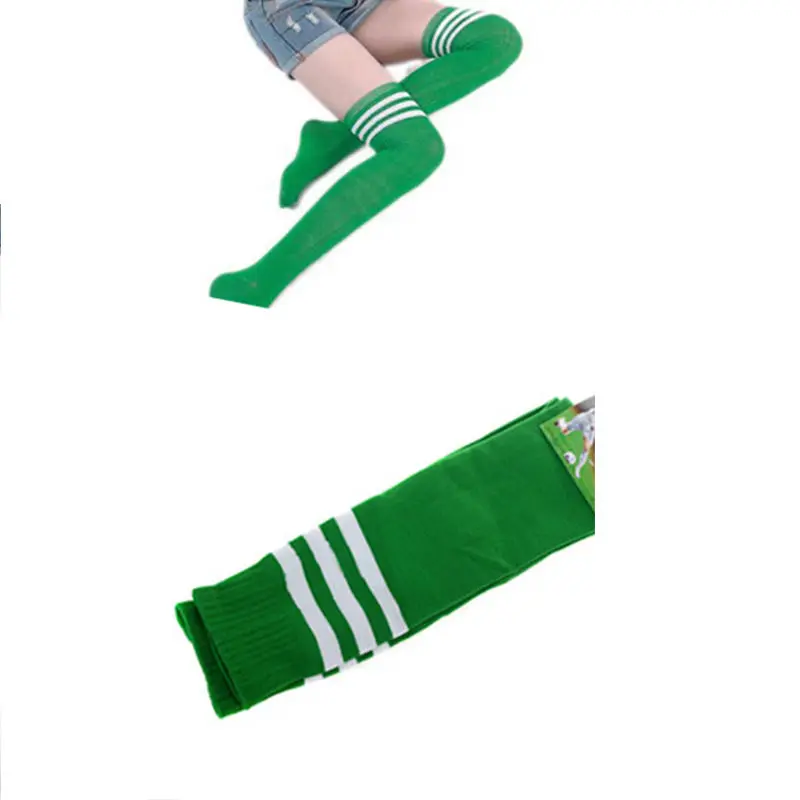 New High Socks Over Knee Socking For Girls Womens 2018 New Fashion Sexy Striped Cheerleader Striped Long Socks