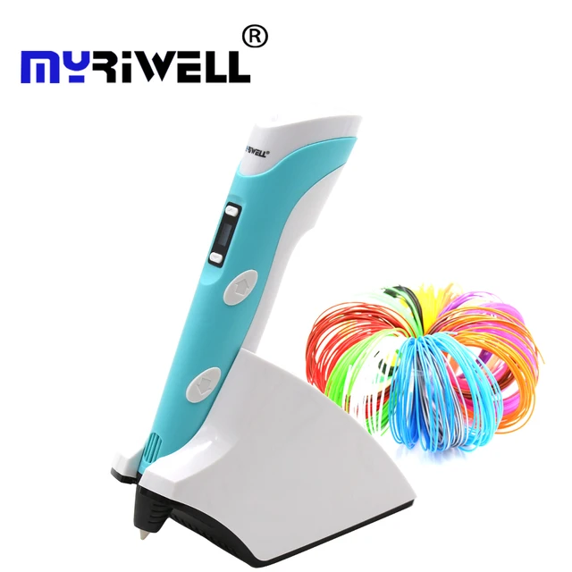 Best Offers myriwell wireless charging Low temperature 3D pen PCL/PLA  4th 3d printing pen Built-in 1500 mAh battery best gift for children 