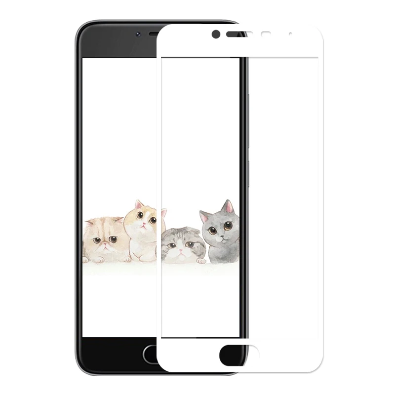 Жесткая защита стеклянная пленка для Meizu M3 Mini/M3S мини полное покрытие тонкий экран
