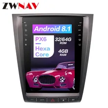 ZWNVA Тесла ips экран Android 8,1 система автомобиля без DVD плеер радио gps навигация для lexus GS GS300 GS350 GS450 GS460 2004-2011