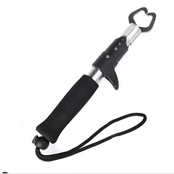 

Stainless Steel Fishing Lip Fishing Grip 16/18/22/24.5cm Floating Gripper Fish Controller with Retention Rope Fishing Lure Tool