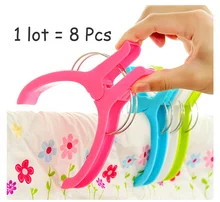 

8pcs Large Clothes Clips, Windproof Clothespin, Plastic Quilt Laudry Peg, Anti-slip Clothes Clamp, Laundry Storage Organizer