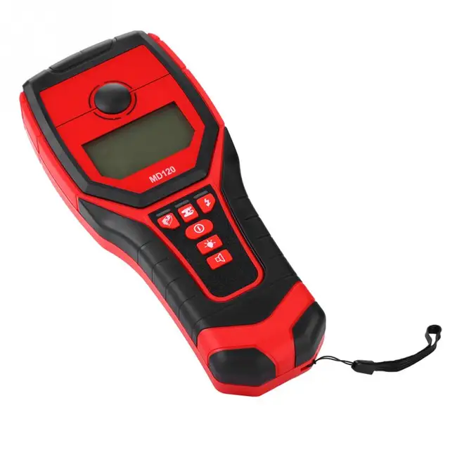 MD120 Sensitive Wall Metal Detector AC Live Wire Wood Finder with LCD