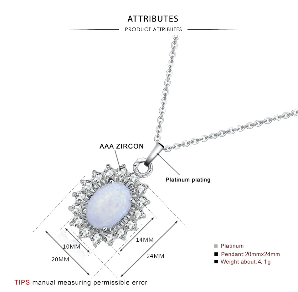 Zirconia pendant necklace