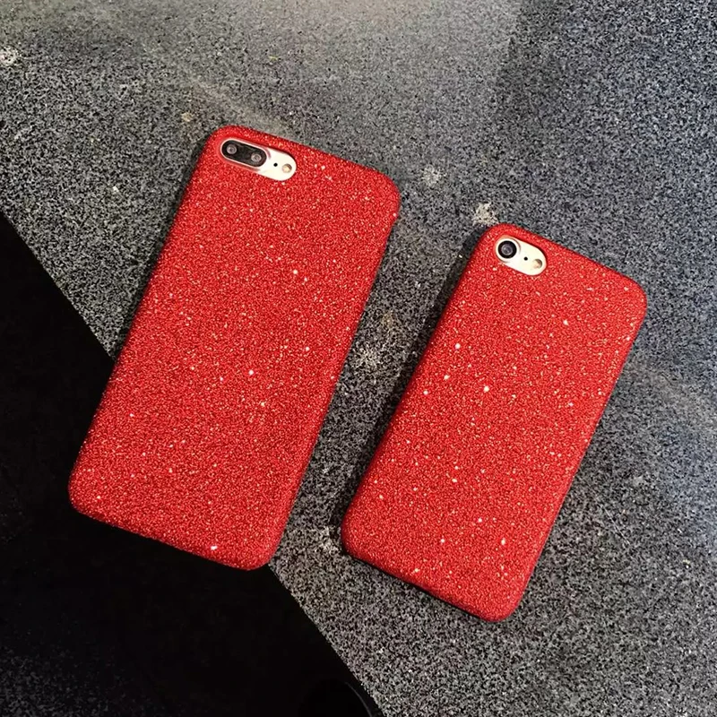 Красный чехол для телефона iphone 6 6s 7 Plus 6plus plus пластиковый корпус Жесткий Чехол
