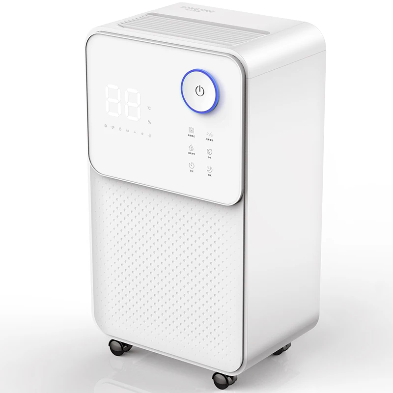 Intelligent Dehumidifier Dryer Purifying Air Multi-functional Moisture Absorber Family Smart Touch LED Liquid Crystal Display