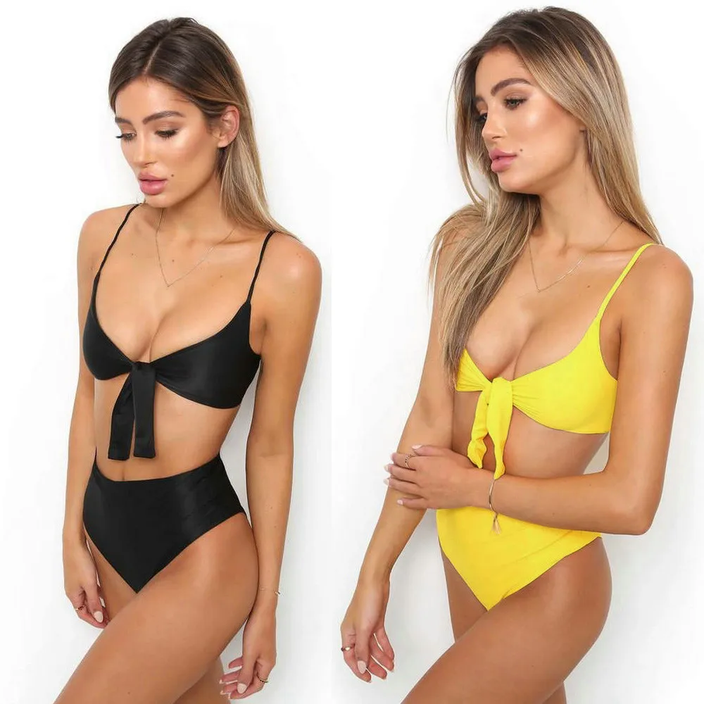 

us womens brazilian sexy bikini set swimsuit high waist ladies bathing suit swimwear summer beachwear sexy swimming bikini set