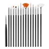 15 Pcs Black