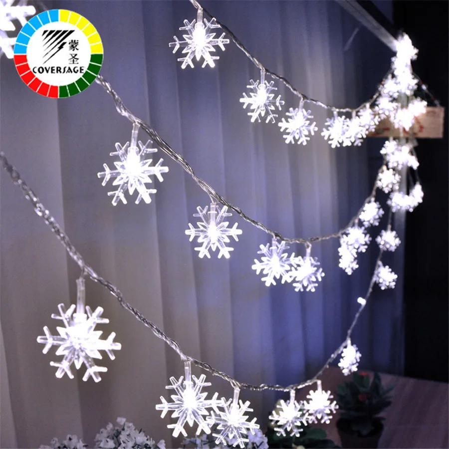 Coversage 10M 100 Leds Fairy String Garland Christmas Tree Curtain Snow Outdoor Decorative Curtain Lights Luces Led Navidad Coversage 10M 100 Leds Fairy String Garland Christmas Tree Curtain Snow Outdoor Decorative Curtain Lights Luces Led Navidad