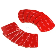 Almohadillas Adhesivas de montaje de casco curvado plano para Gopro HD Hero 1 2 3 3 +, 3m, 12 Uds., nuevo