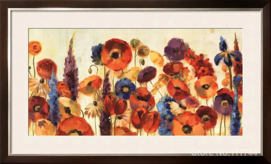 

abstract painting Joyful Garden by Silvia Vassileva art for living room Hand painted High quality
