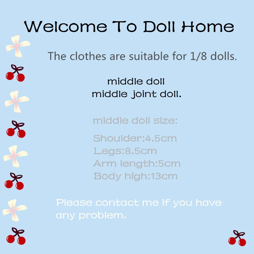 20cm doll Middle Blyth Doll Bear suit lovely suit for middle doll middle blyth