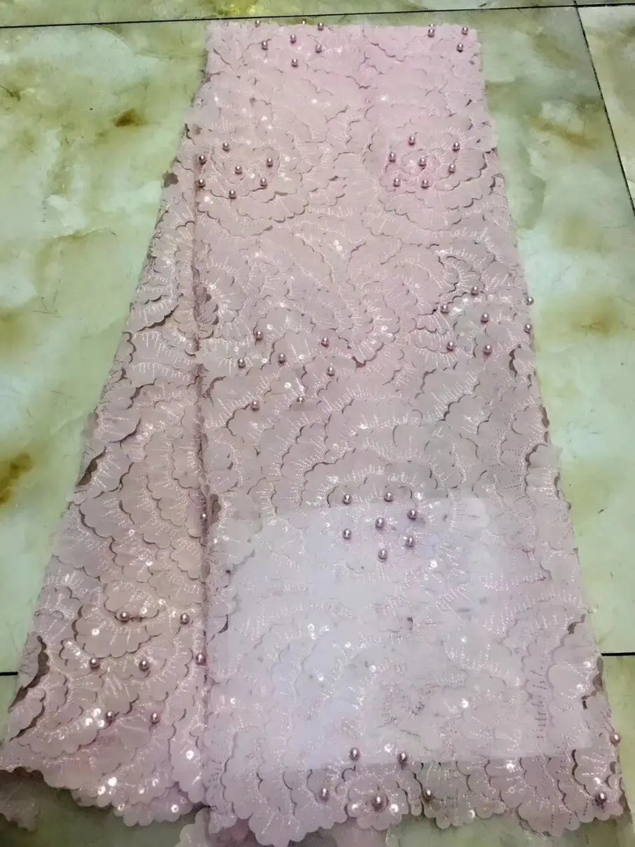 Buy Latest French Nigerian 3D Flower Laces Fabrics