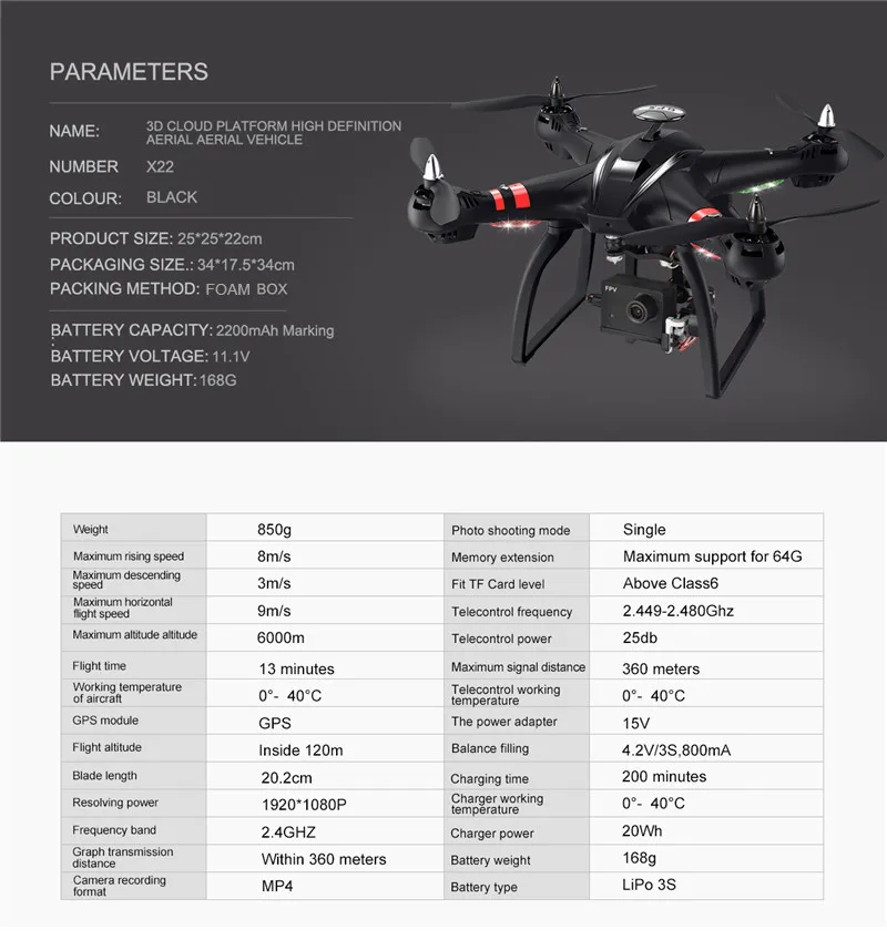 Bayang X22 двойной gps Радиоуправляемый Дрон бесщеточный мотор 1080P FPV HD камера с фиксированной/3D осевой регулируемой карданной камерой в режиме следования за мной игрушки