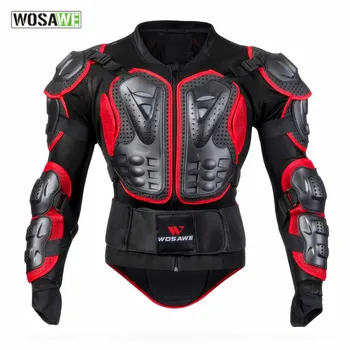 

WOSAWE mens motorcycle jackets windproof womens jackets body armor clothing shoulder back guard support motocross jackets men