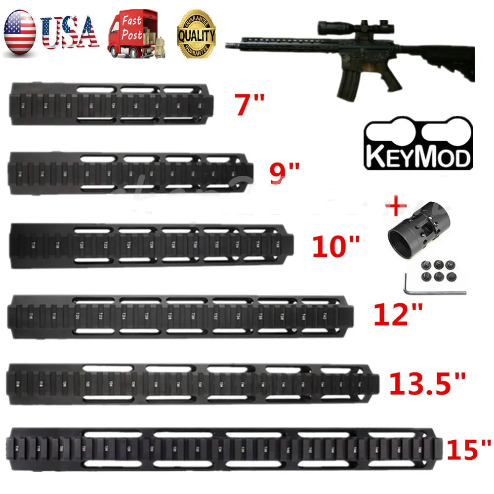 " 9" 1" 12" 13," 15" AR15 поплавок Keymod Handguard Пикатинни для охотничьей тропы тактический прицел Крепление ж/гайка