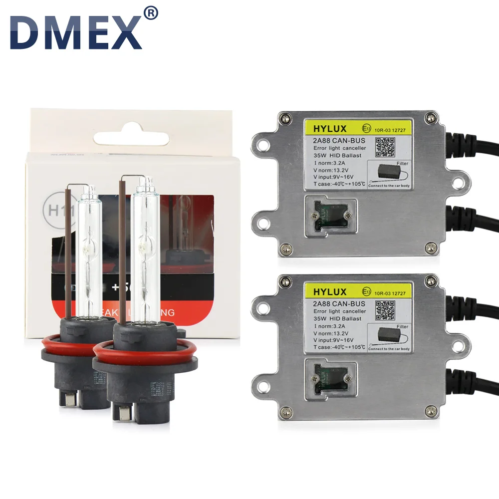 Ксеноновая лампа Canbus HID H1 H3 H7 H11 4500 5500 6500 D2H Hylux 2A88 1 комплект| |