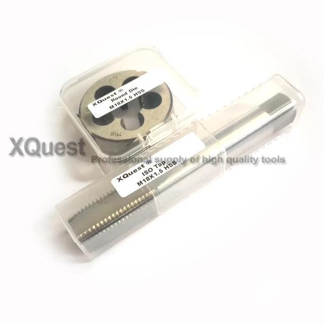 2pcs Metric Screw hand tap and die Set Fine thread dies taps suit M4 M5 M6 M7 M8 M9 M10 M11 M12