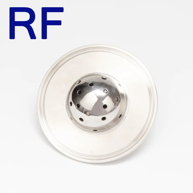 RF " Зажимная торцевая крышка с 1/4" мnpt и шаром-Распылителем SS304 санитарная нержавеющая сталь BHO замкнутая петля экстрактор запасные части