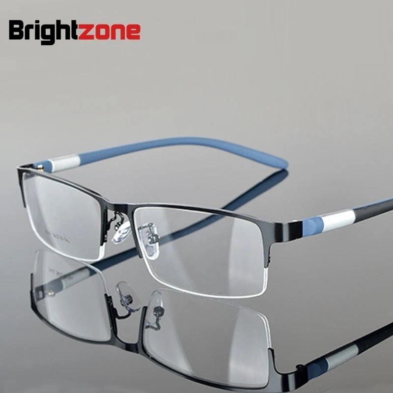 

Новинка 2023, отличные очки для зрения из нержавеющей стали с пластиной, мужские Оптические очки по рецепту для близорукости, классические очки