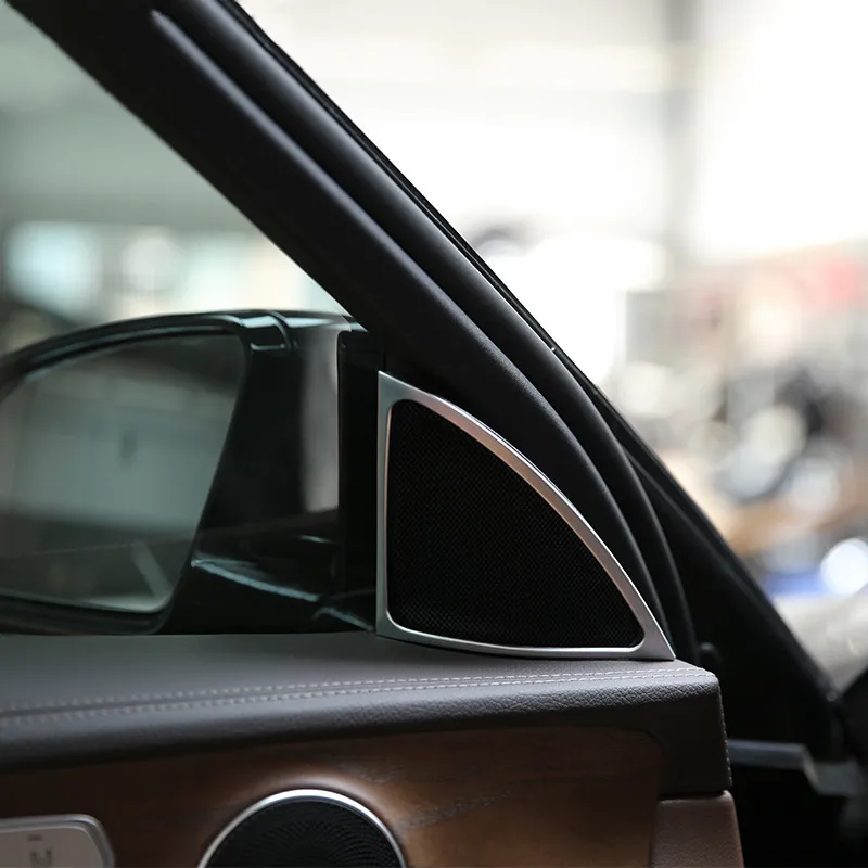 Автомобильный Стайлинг Твитер Громкий динамик s Рамка украшение для Mercedes Benz E класс W212 2010-16 аудио динамик отделка стикер