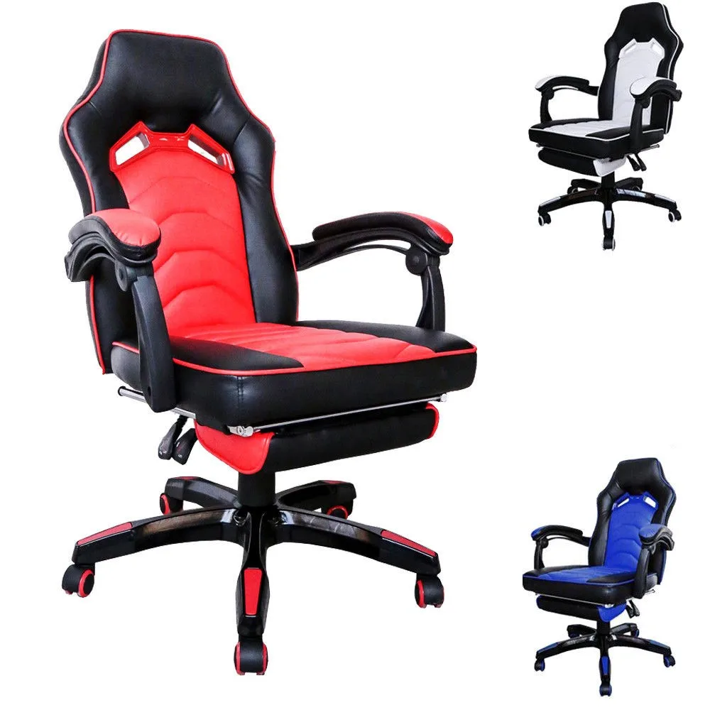 

100-108CM Height Racing swivel chair Game Computer Chair Office Chairs Adjustable Height and backrest Work Furniture Blue White