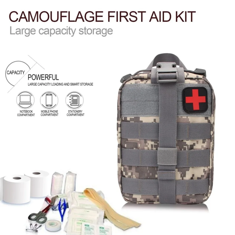 Аварийный чехол, набор для выживания на открытом воздухе, тактическая медицинская сумка, дорожная аптечка, поясная Сумка для кемпинга, альпинизма