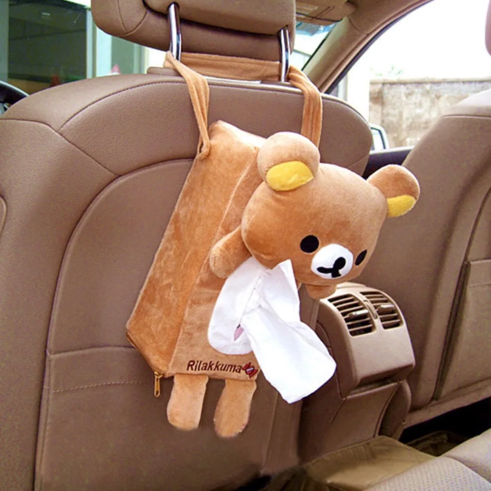 

Rabbit Bear Elephant Panda Car Tissue Holder Back Hanging Tissue Box Covers Napki Paper Towel Box Holder Case Paper Towel Holder