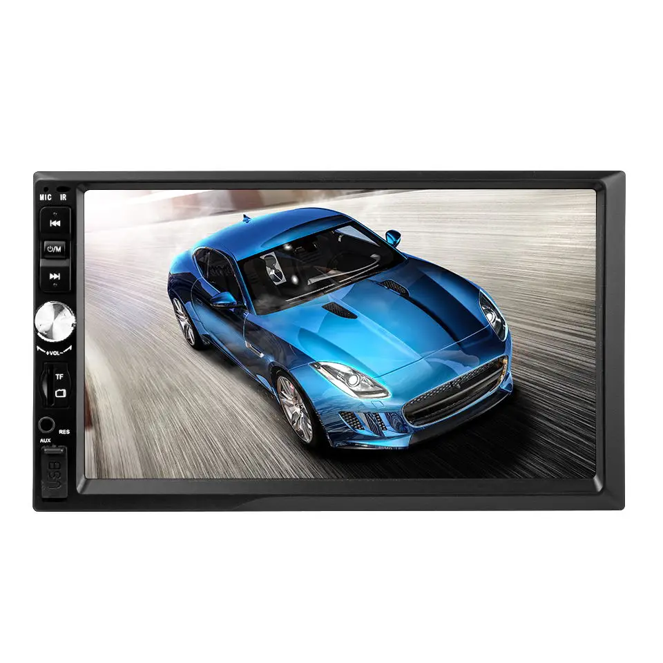 2 Din общее автомобильное радио 7 ''lcd сенсорный экран автомобильный Радио плеер Bluetooth автомобильная аудио Поддержка Камера заднего вида Автомобильный мультимедийный плеер