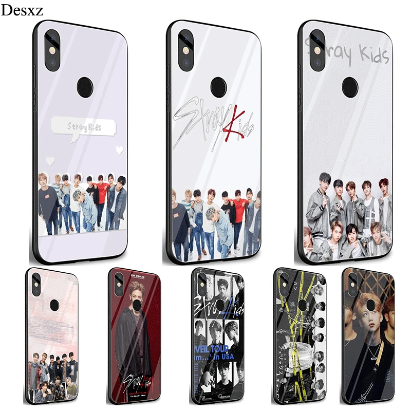 

Desxz Cell Phone Case Glass Stray Kids KPop For Xiaomi Mi 8 Lite A1 A2 5X 6X 9 Redmi Note 5 6 7 Pro 6A 4X Pocophone F1 Cover