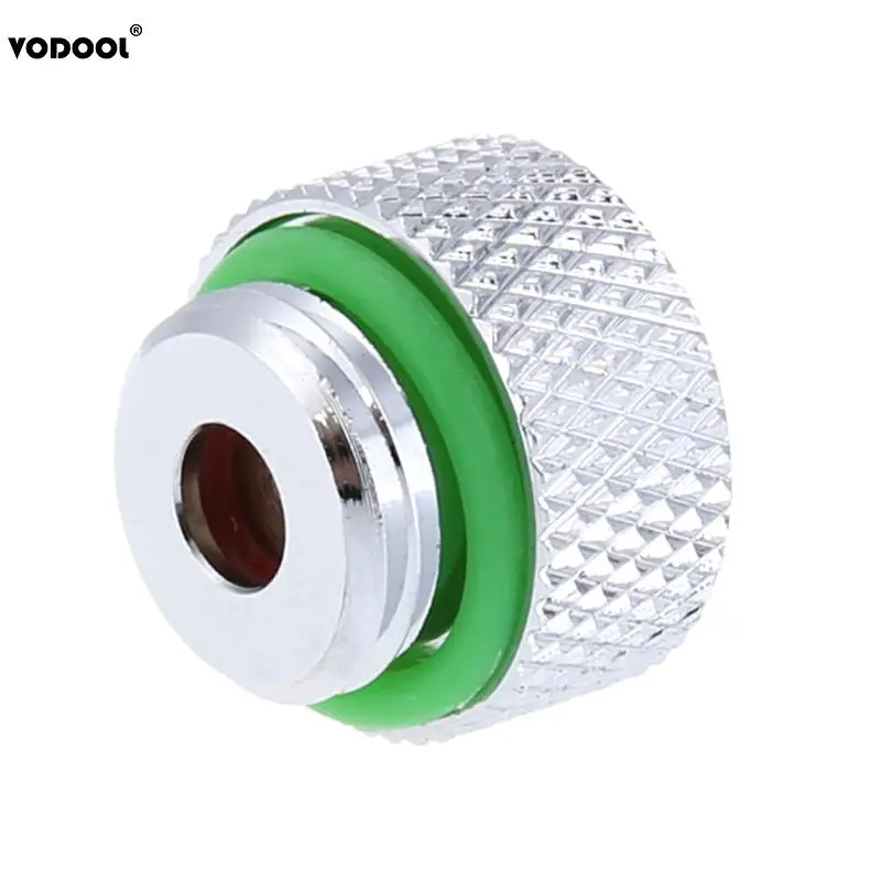 G1/4 Thread Vent Valve Auto Exhaust Chrome Plated Connector Plug 18mm Diameter for PC Water Cooling System Computer Components