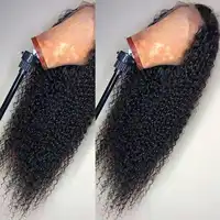 Curly Full Lace Human Hair Wigs With Baby Hair Brazilian Remy Human Hair Wigs With Full End Pre Plucked Natural Hairline